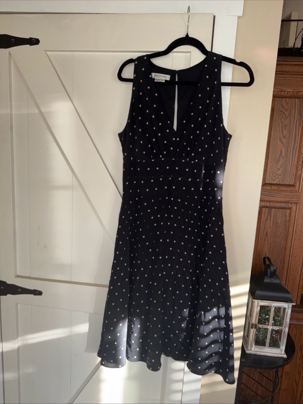 Kay Unger. Tinslee‎ Tea Length Polka Dot Dress.